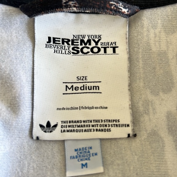 ADIDAS RARE JEREMY SCOTT LEOPARD FILIGREE ANGEL FULL ZIP TRACK Size M - Picture 7 of 11